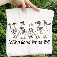 Mardi Gras Silly Goose Shirt, Coquette Style Carnival Shirt, Fat Tuesday Celebration Tee