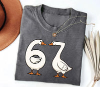 Funny 67 Goose Shirt, Silly Brain Rot Teacher Shirt, Goose Brainrot Tee