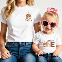 Beary First Birthday Shirt, Bear Birthday Outfit Shirt, Matching Family Birthday Tee