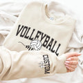 Personalized Volleyball Mom Sweatshirt, Custom Volleyball Mom Shirt, Volleyball Player Mom Sweatshirt, Front Sleeve