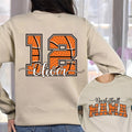 Customizable Basketball Mom Sweatshirt, Game Day Basketball Shirt, Personalized Team Name Sweatshirt, Front Back