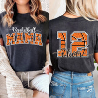 Customizable Basketball Mom Shirt, Game Day Basketball Shirt, Personalized Team Name Tee, Front Back