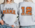 Customizable Basketball Mom Sweatshirt, Game Day Basketball Shirt, Personalized Team Name Sweatshirt, Front Back