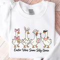 Easter Vibes Same Silly Goose Sweatshirt, Funny Easter Goose Shirt, Cute Spring Silly Goose Sweatshirt