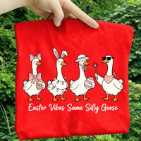Easter Vibes Same Silly Goose Shirt, Funny Easter Goose Shirt, Cute Spring Silly Goose Tee