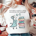 How Many Nights a Week Should You Be Reading 6-7 Sweatshirt, Pigeon Elephant Piggie Books Shirt, Funny Teacher 67 Sweatshirt