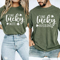 One Lucky Wife Shirt, One Lucky Husband Shirt, St Patrick’s Day Couple Tee, Shamrock Matching Shirt