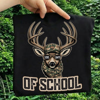 Buck 100 Days of School Shirt, Deer Hunting Teacher Shirt, Forest Animal Celebration Tee