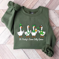 St Paddy’s Same Silly Goose Sweatshirt, Funny St Patrick’s Goose Shirt, Cute Shamrock Goose Sweatshirt