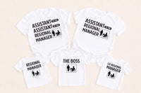 Matching Office Family Shirt, Regional Manager Shirt, Assistant to the Manager Tee