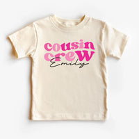Personalized Groovy Cousin Crew Shirt, Custom Matching Cousins Shirt, Cousin Trip Tee, Cousin Crew Toddler Shirt, Unisex Cousin Shirt
