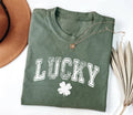 Retro Lucky Shirt, Cute St Patrick’s Day Shirt, Women’s Shamrock Tee