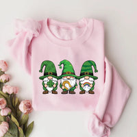 St. Patrick's Day Gnome Sweatshirt, Irish Gnomes Shirt, Cute St Patrick Gnome Sweatshirt