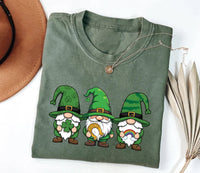 St. Patrick's Day Gnome Shirt, Irish Gnomes Shirt, Cute St Patrick Gnome Tee