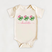 St. Patrick’s Day Clover Kids Shirt, Baby Girl Personalized Shirt, First St. Patrick’s Day Tee, Toddler Rainbow Shirt, St. Patrick’s Gift