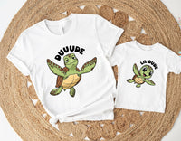 Father and Son Matching Shirt, Matching Turtles Dad and Son Shirt, Daddy and Me Tee