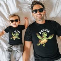 Father and Son Matching Shirt, Matching Turtles Dad and Son Shirt, Daddy and Me Tee