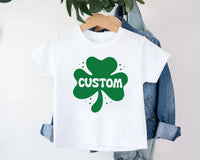 Personalized St. Patrick’s Day Shirt, Custom Shamrock Kids Shirt, Irish Boys Tee, Lucky Clover Shirt, St Paddy Shirt, Holiday Gifts