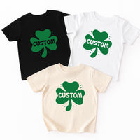 Personalized St. Patrick’s Day Shirt, Custom Shamrock Kids Shirt, Irish Boys Tee, Lucky Clover Shirt, St Paddy Shirt, Holiday Gifts