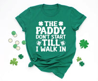 The Paddy Don’t Start Shirt, Funny St Patrick’s Day Shirt, Shamrock Drinking Tee, Patrick’s Day Family Matching Shirt, Holiday Gifts
