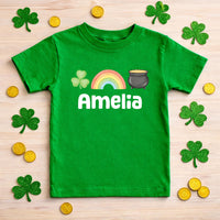 Personalized St. Patrick’s Day Shirt, Custom Irish Kids Shirt, Cute Shamrock Tee, Lucky Clover Shirt, Holiday Gifts, Gifts for Kids