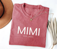 Personalized Grandma Grandpa Shirt, Custom Est Year Tee, First Time Grandparents Reveal Shirt