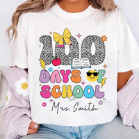 Custom 100 Days of School Shirt, Teacher Group 100th Day Shirt, Celebrate 100th Day Tee
