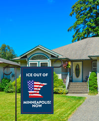 ICE Equals American Gestapo Garden Flag, Double Sided, Resist Hate Flag, Anti-Trump, Funny Anti-Trump Anti-Elon Flag, Political Flag