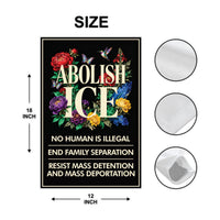 ICE Equals American Gestapo Garden Flag, Double Sided, Resist Hate Flag, Anti-Trump, Funny Anti-Trump Anti-Elon Flag, Political Flag