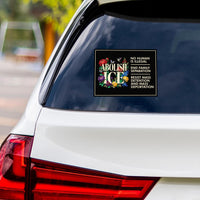 ICE Equals American Gestapo Protest Vinyl Sticker, Resist Hate Decal, Anti-Trump Resistance, Resist Fascism Car Bumper Sticker, 6" x 4.5"