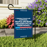 ICE Equals American Gestapo Garden Flag, Double Sided, Resist Hate Flag, Anti-Trump, Funny Anti-Trump Anti-Elon Flag, Political Flag