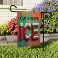 ICE Equals American Gestapo Garden Flag, Double Sided, Resist Hate Flag, Anti-Trump, Funny Anti-Trump Anti-Elon Flag, Political Flag