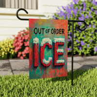 ICE Equals American Gestapo Garden Flag, Double Sided, Resist Hate Flag, Anti-Trump, Funny Anti-Trump Anti-Elon Flag, Political Flag