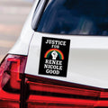 Justice For Renee Good Magnet, ICE Equals American Gestapo Magnet, Anti-Trump, Abolish ICE Resist Fascism Vehicle Magnet, 6