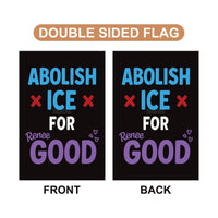 ICE Equals American Gestapo Garden Flag, Double Sided, Resist Hate Flag, Anti-Trump, Funny Anti-Trump Anti-Elon Flag, Political Flag