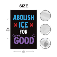 ICE Equals American Gestapo Garden Flag, Double Sided, Resist Hate Flag, Anti-Trump, Funny Anti-Trump Anti-Elon Flag, Political Flag