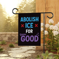 ICE Equals American Gestapo Garden Flag, Double Sided, Resist Hate Flag, Anti-Trump, Funny Anti-Trump Anti-Elon Flag, Political Flag
