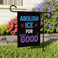 ICE Equals American Gestapo Garden Flag, Double Sided, Resist Hate Flag, Anti-Trump, Funny Anti-Trump Anti-Elon Flag, Political Flag