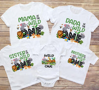Safari Birthday Shirt, Wild One Family Birthday Shirt, Wild One Family Matching Tee