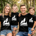 Personalized Wolf Pack Shirts, Family Matching T-Shirts for Unique Family Gatherings