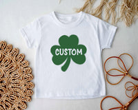 Personalized Shamrock Baby Shirt, St Patrick’s Day Bodysuit, Cute Shamrock Baby Bodysuit, Custom Irish Baby Shirt