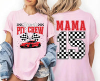 Personalized Pit Crew Shirt, Custom Racing Tee, Family Matching Gift, Race Car Birthday Shirt, Unique Race Day Apparel, Front Back