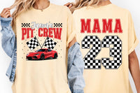 Personalized Pit Crew Shirt, Custom Racing Tee, Family Matching Gift, Race Car Birthday Shirt, Unique Race Day Apparel, Front Back