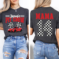 Personalized Pit Crew Shirt, Custom Racing Tee, Family Matching Gift, Race Car Birthday Shirt, Unique Race Day Apparel, Front Back