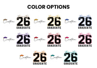 Custom Name Class of 2026 Shirt, Graduation Gift for Her Shirt, Senior Name Shirt, Personalized High School Tee, Front Back