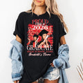 Proud Mom of a 2026 Graduate Shirt with Custom Photo, Family Matching Graduation Shirt, Class of 2026 Senior Tee, Mom Gifts