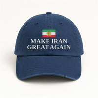 Make Iran Great Again Embroidered Hat, Patriotic Iran Protest Cap, Political Freedom Hat, Persian Heritage Dad Hat, Activist Statement Hat