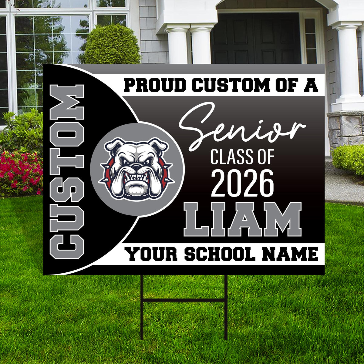 Personalized Senior Graduation Yard Sign 2026 with Mascot - Grad Sign ...