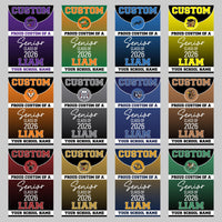 Senior Mascot Graduation Garden Flag, Custom Class of 2026 Yard Sign, Personalized School Logo Banner, Double Sided Outdoor Celebration Flag