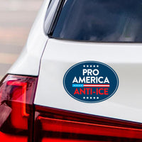 Pro America Anti ICE Magnet, ICE Equals American Gestapo Magnet, Anti-Trump, Resist Racism Magnet, Resist Fascism Vehicle Magnet, 6" x 4.5"